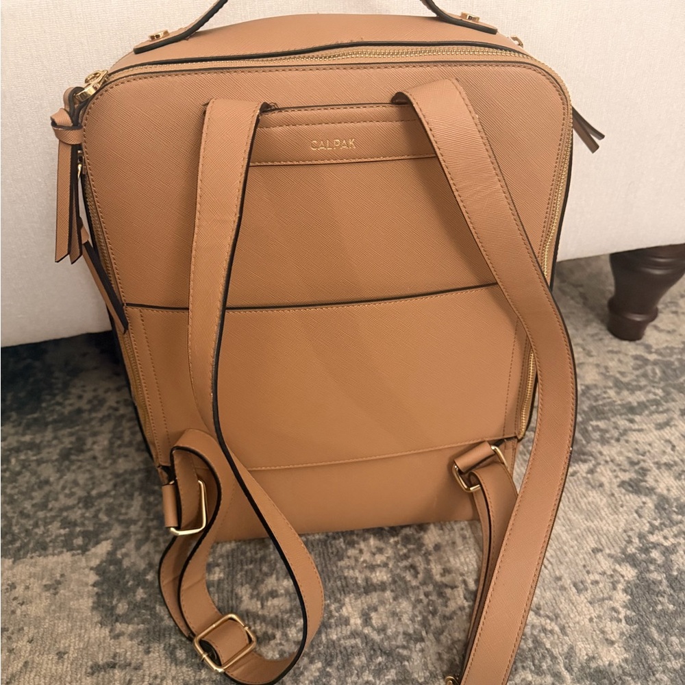 Calpak Women's Vegan Leather Laptop Backpack - Picture 6 of 10
